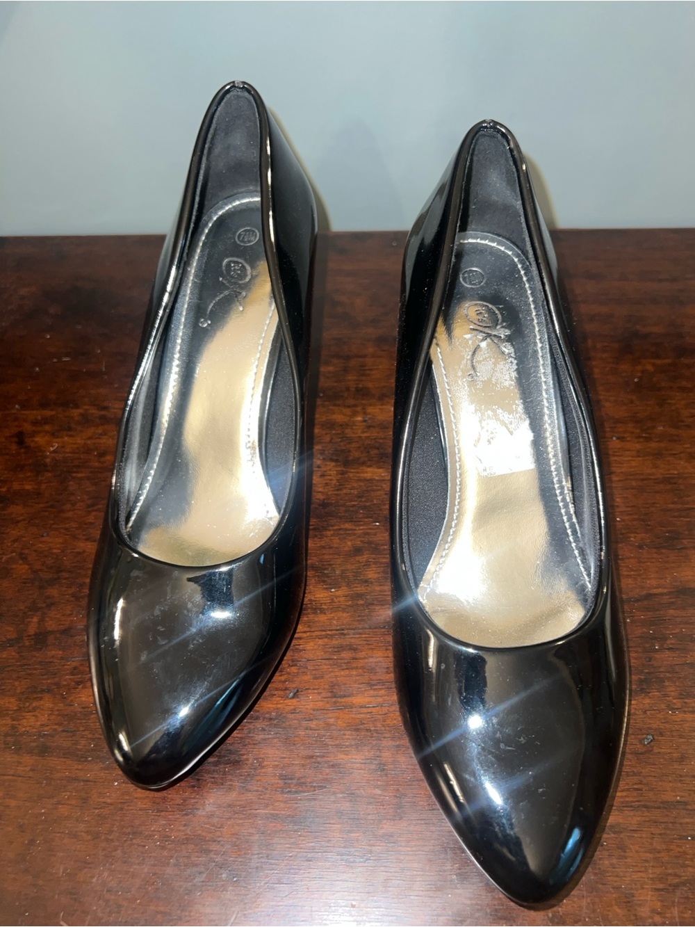 Classic Black Patent Pointed-Toe Heels